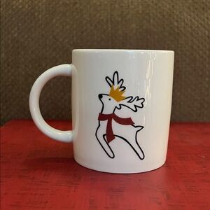 NWOT Crate & Barrel Reindeer Mini Mug